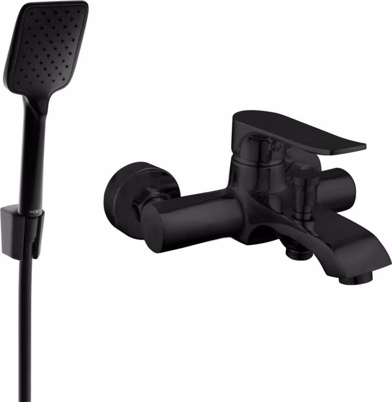 Mexen Pecos R62 rubinetteria da vasca con set doccia, nera - 7273R62-70