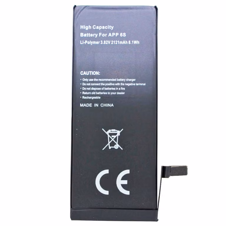 batteria ad alta capacità e ad alte prestazioni da 2121 mAh adatta alla batteria dell'Apple iPhone 6S 616-00033, 616-00036, max. 8,1Wh