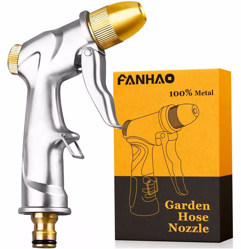 Pistola per irrigazione professionale per giardini, con ugello in ottone ad alta pressione