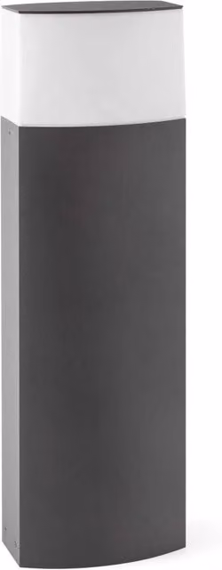 DATNA 600 Faro Barcelona, Paletto per Esterni Moderno in Metallo, Disponibile in Bianco o Nero