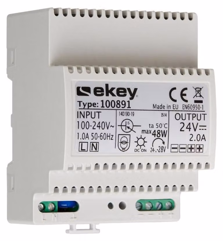 Alimentatore per guida DIN Ekey (AT) 100891