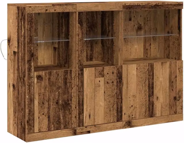Credenza | Madia LED Legno vecchio 142,5 x 37 x 100 cm Legno multistrato