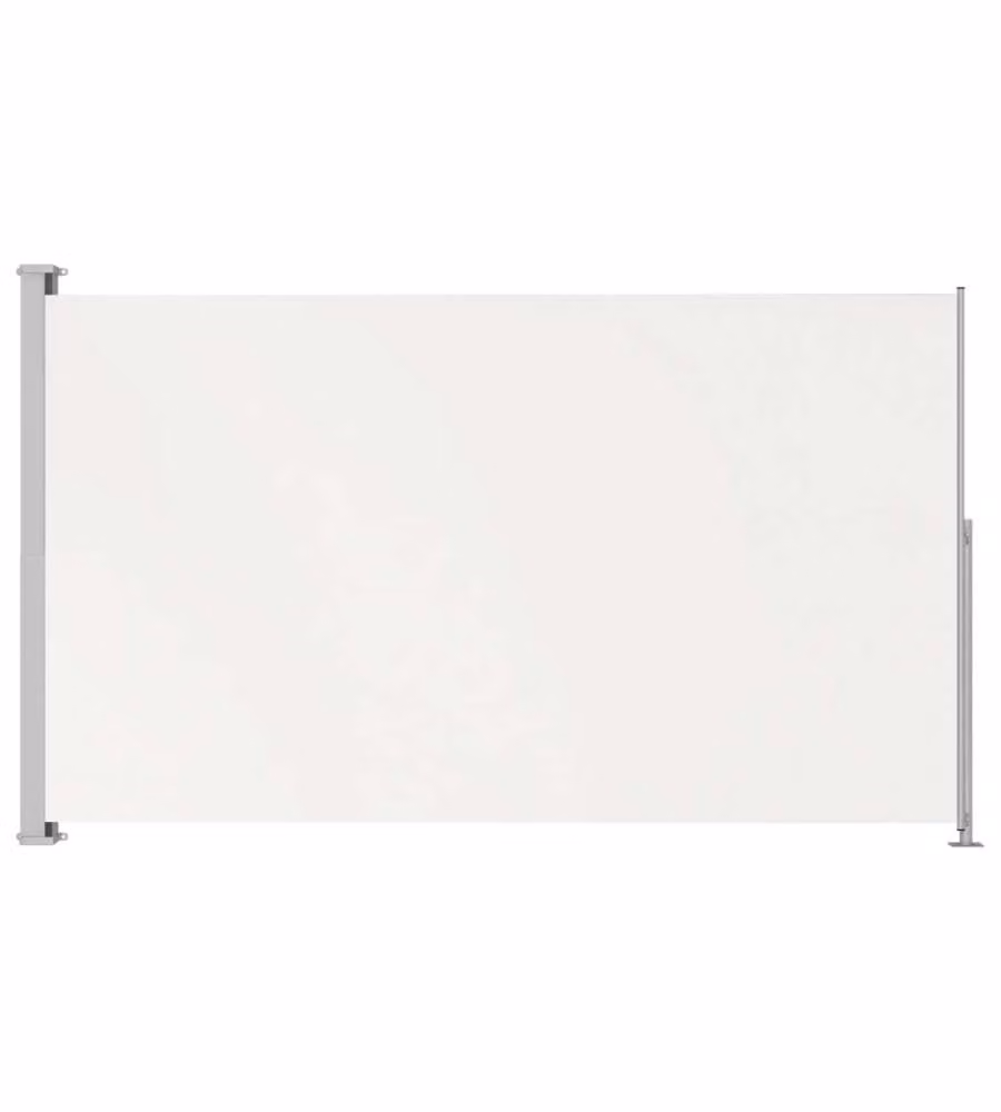vidaXL Tenda Laterale Retrattile per Patio in Poliestere e Acciaio, Beige, L: 314 cm, H: 180 cm – 2