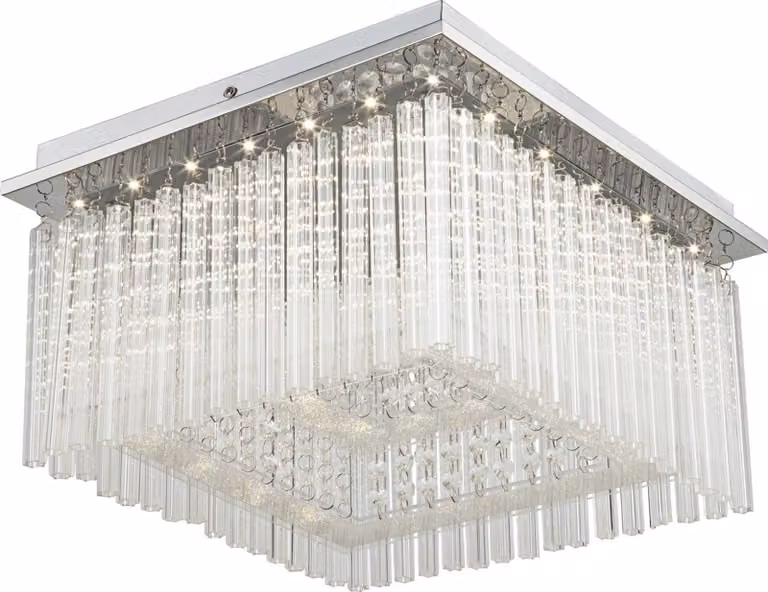 Plafoniera LED soggiorno sala da pranzo cucina lampada da soffitto in vetro 68567-21