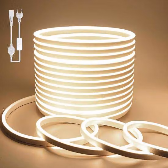 Striscia LED bianca da 10 metri, 220 V, flessibile, IP65, impermeabile, per il soggiorno e la decorazione di interni