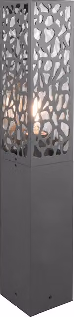 Paletto luminoso da giardino LED Trio Leuchten Cooper, colore nero o grigio, Altezza: 60 cm