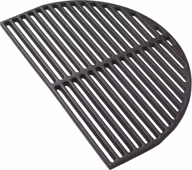 Griglia in ghisa antiaderente nera per barbecue Kamado Primo formato Junior
