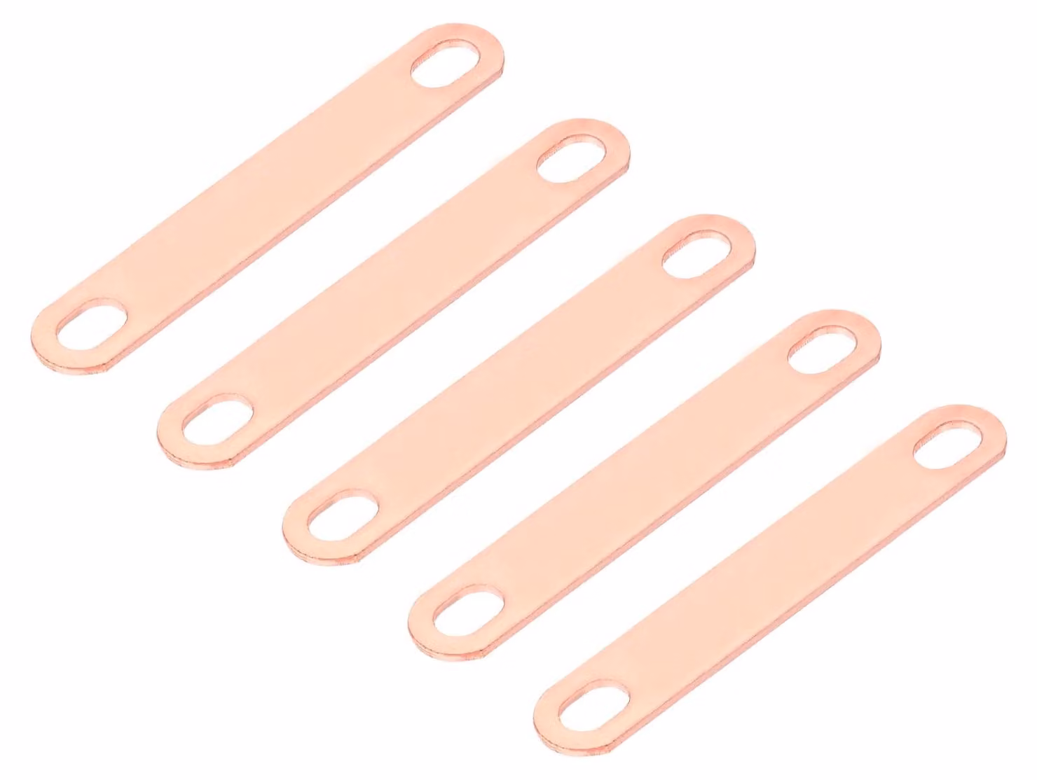 Connettori per rotaie di collegamento, 5 pezzi, distanza centrale di 55 mm, in rame, colore rosso