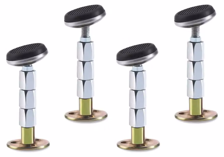Supporto antivibrazione per letti, set di 4 pezzi, regolabile, da 80 a 105 mm
