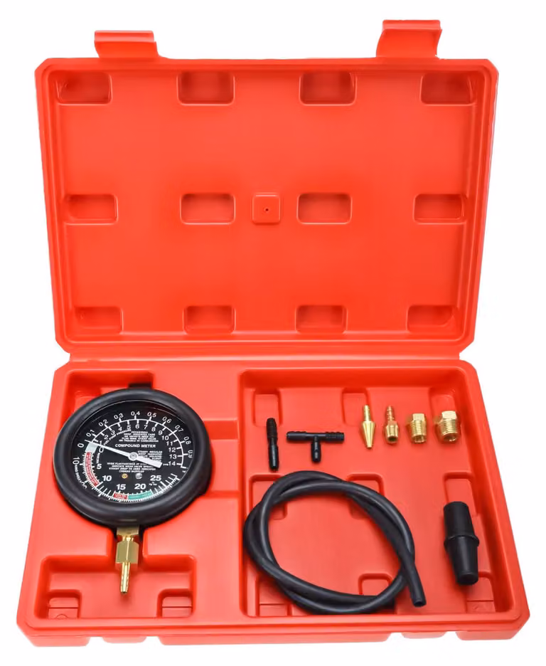 Manometro a vuoto per carburatore, 10 psi | Tester di pressione e vuoto