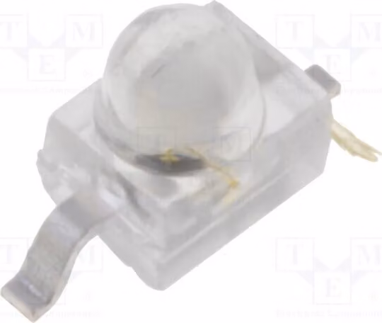 2 trasmettitori a infrarossi, lunghezza d'onda 940nm, corpo trasparente, dimensioni 2,5x2mm, angolo di emissione 20°, tecnologia SMD, potenza 6mW, corrente 20mA, modello KM-2520F3C-03, per applicazioni a infrarossi