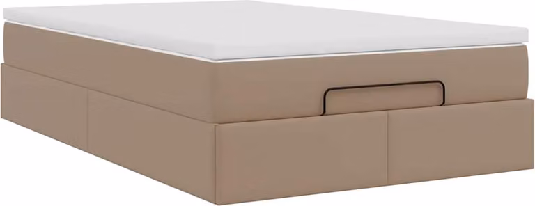 Struttura Letto Pouf con Materasso 120x200 cm Pelle finta