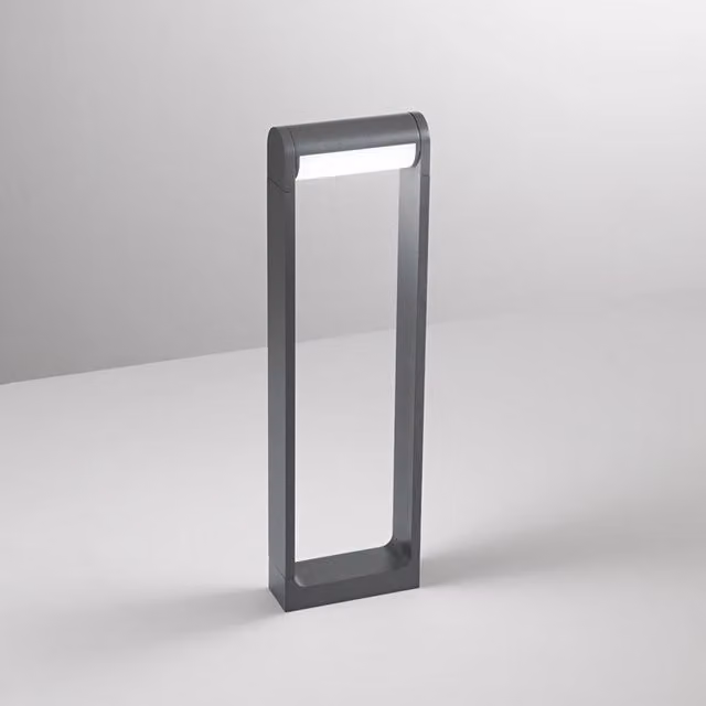 Paletto da esterno moderno Perenz in alluminio con LED da 12W 3000K luce calda colore antracite e protezione IP65