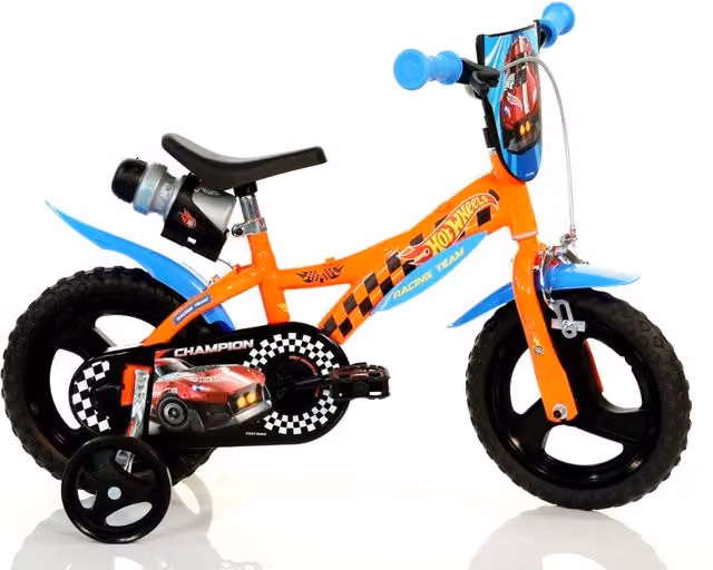 Bicicletta Hot Wheels Mattel da 12 pollici per bambini dai 3 ai 5 anni, colore arancione – 1