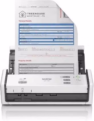 Scanner Brother ADS-1300 Bianco con ADF e risoluzione 600 x 600 dpi via USB-C