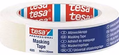 Confezione da 72 pezzi di nastro carta Tesa Masking MSK 4325 bianco, larghezza 25 mm, lunghezza 50 m