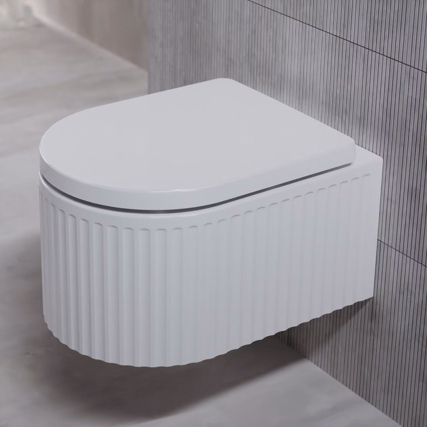WC suspendu Steinberg Serie 710 Design, avec abattant à fermeture progressive, 7101805W, 7101805W