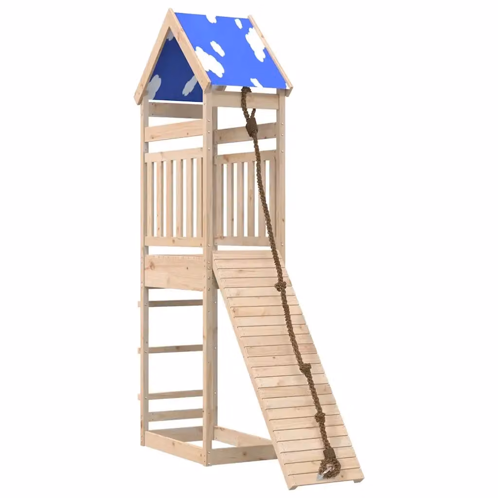 vidaXL Set da Gioco da Esterno in Legno con Torre e Sabbiera Multicolore – 2