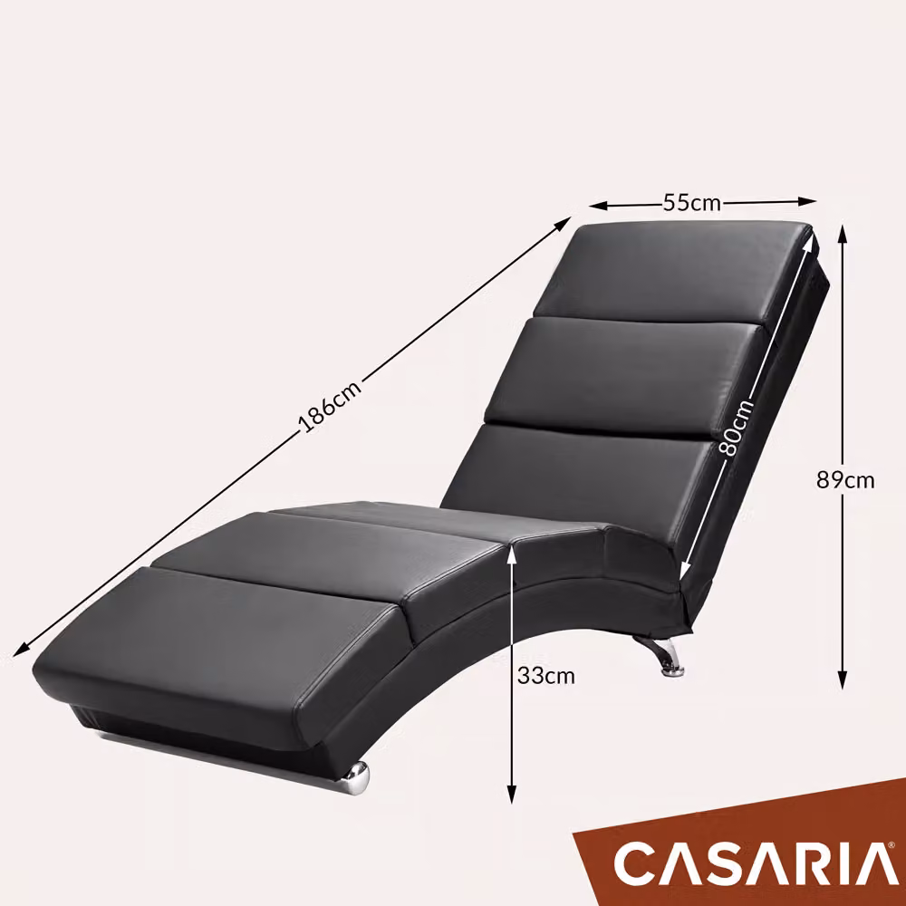 Poltrona relax London Casaria nera in similpelle con massaggio e reclinazione motorizzata – 2