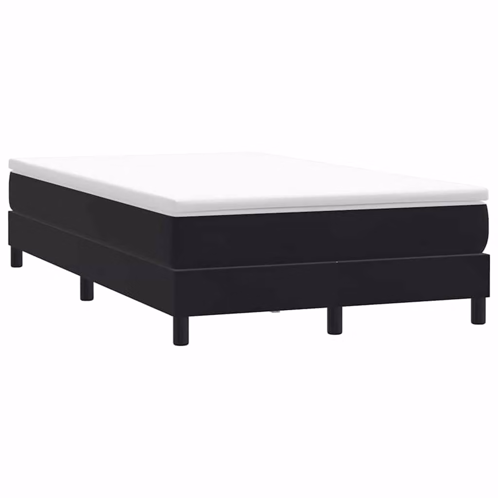 vidaXL Giroletto a Molle in Velluto Nero L: 120 cm, P: 213 cm