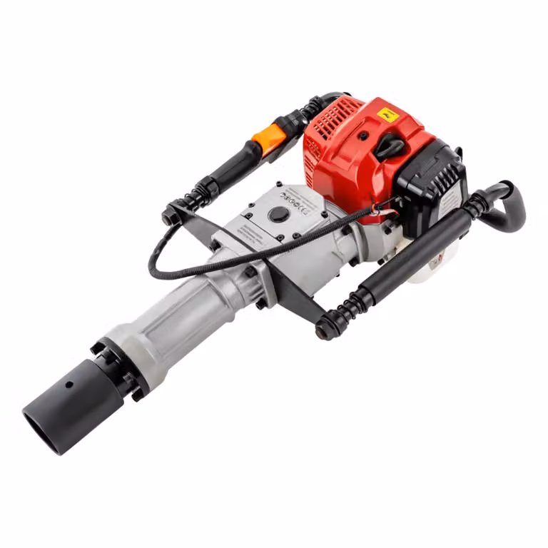 Martello pneumatico per palificazioni a gas, 1900W, motore 52cc, alta frequenza di impatto. * Rosso
