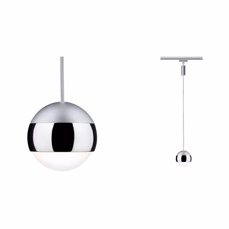 Paulmann URail faretto LED Capsule II cromo Capsule, dimmerabile, Alluminio / Grigio / Zincato, Soggiorno / Sala da pranzo, Metallo, Moderno