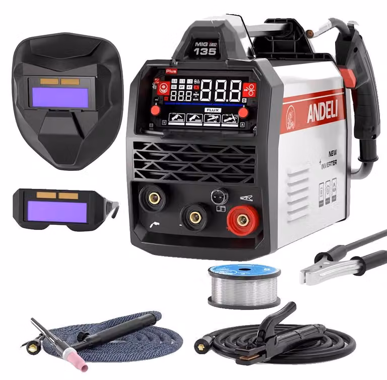 Saldatrice MIG, compatibilità multiprocesso, design portatile, MIG-135PLUS
