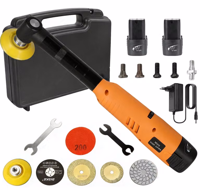 Mini smerigliatrice wireless – 2 batterie – 16,8V al litio – Compatta e leggera – Ideale per lucidatura e incisione