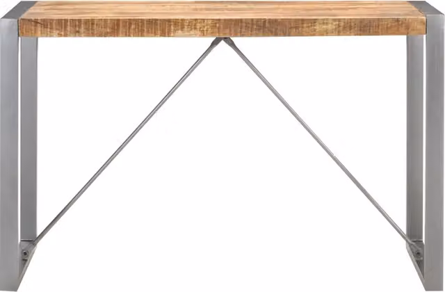 Tavolo da Pranzo 120x60x75 cm in Legno Massello di Mango Grezzo 321561
