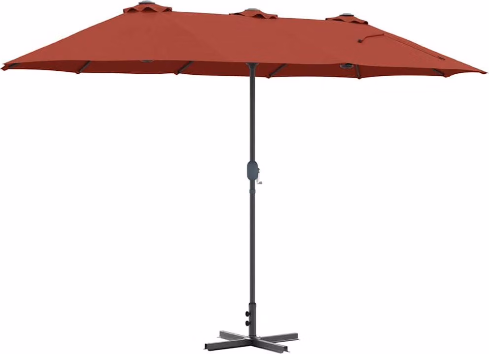 Ombrello da giardino Terracotta 370 x 197 x 239 cm