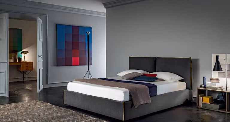 Luxus Polster Sitz Stoff Design Bett Schlafzimmer Betten 180x200 cm Textil Hotel