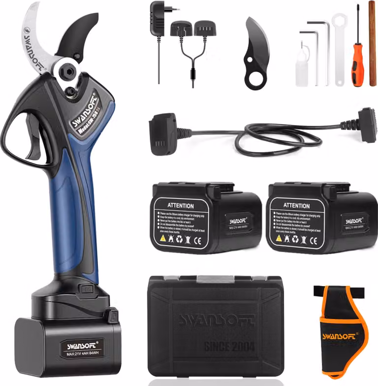 Tosasiepi, funzionamento elettrico, design leggero, SW-758 B, due batterie