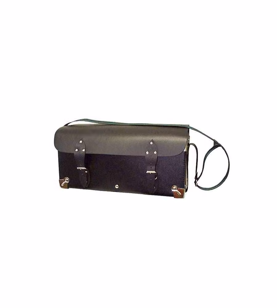 Idrhaus Borsa Idraulico - Similpelle Nera - 40x18 cm