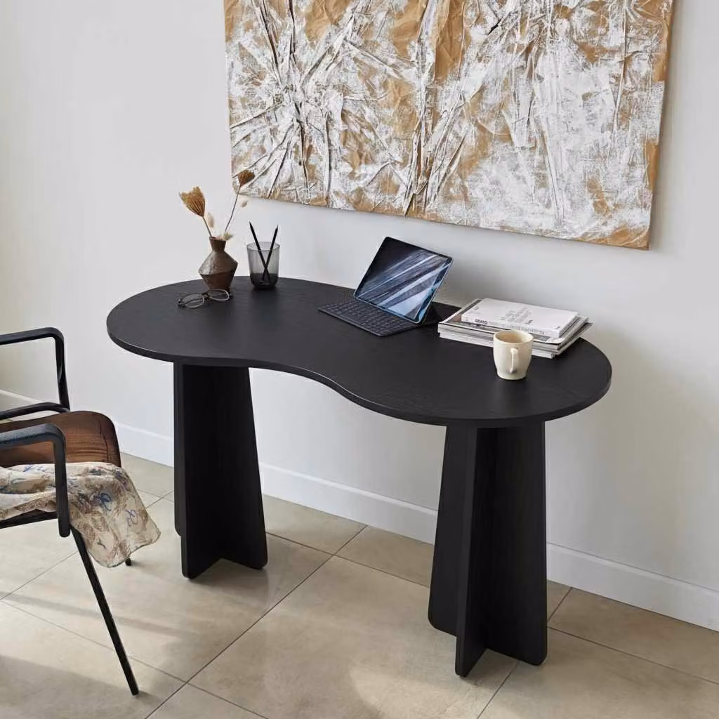 Skye Decor, Infini - Black, scrivania, nero, 100% pannello truciolare rivestito in melamina, 120 x 60 x 75 cm