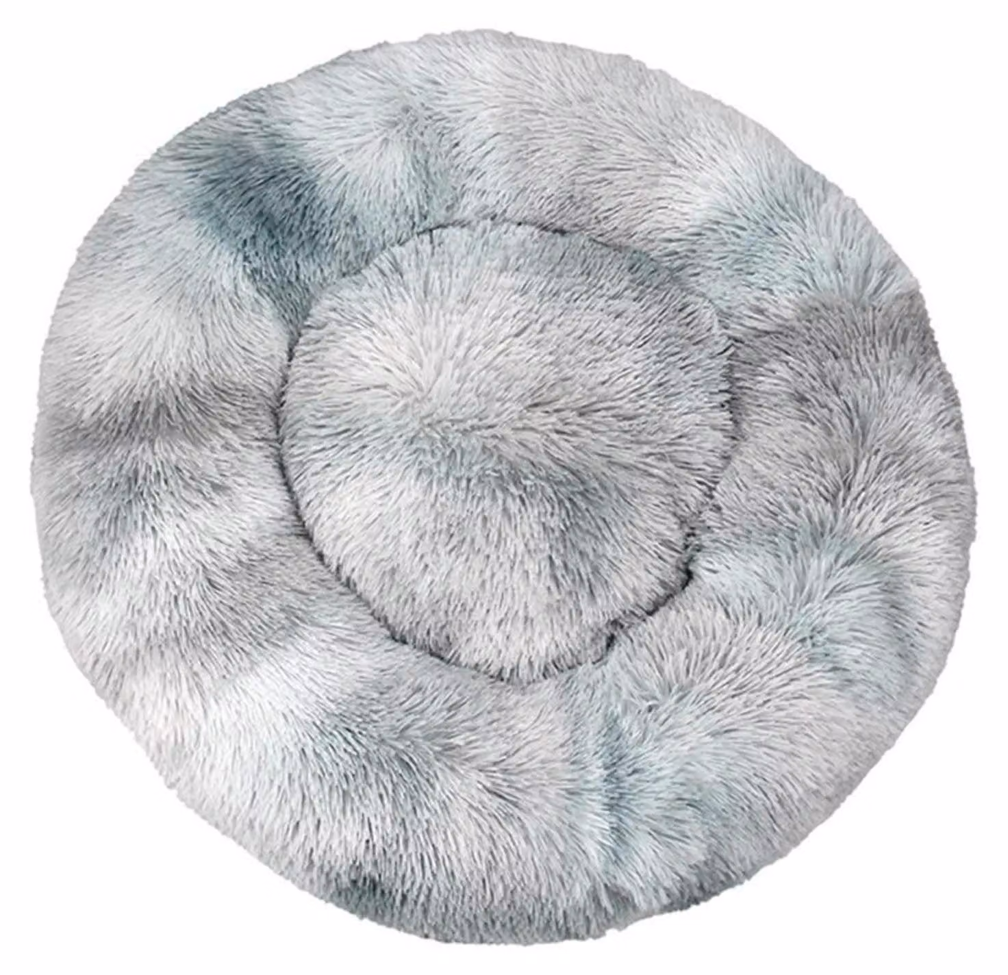 Cuccia per cani, cuccia per gatti, morbida, rotonda, in peluche, 50 cm, blu scuro