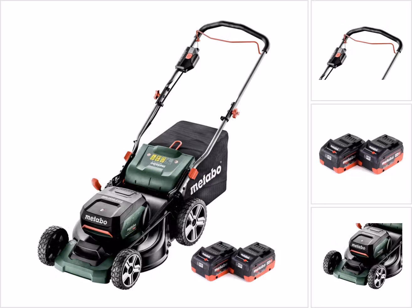 Metabo RM 36-18 LTX BL 46 tosaerba a batteria 36 V ( 2x 18 V ) 46 cm brushless + 2x batteria 5,5 Ah - senza caricabatterie