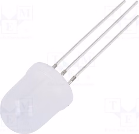 2 LED, 500÷750 mcd, rosso/giallo, bicolore, angolo di emissione 90°, 10 mm, catodo, modello OSRYMCA192A, diodi LED, tipo T