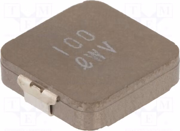 1x Induttore: Ferrite, 20%, 35 mΩ, 10 uH, Corrente di funzionamento: 7,4 A, Corrente di saturazione: 12 A, Modello: MPXV1D1235L100, Montaggio superficiale (SMD)