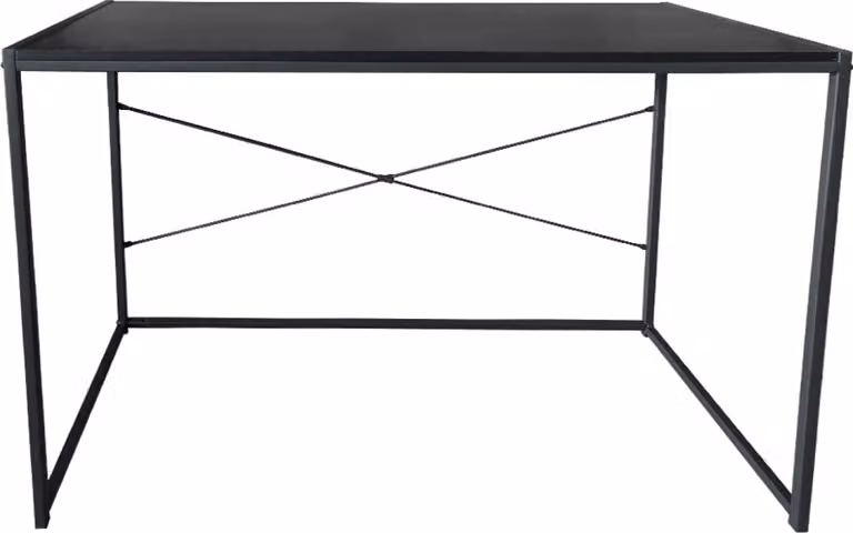 Bureau Stoer - tavolino per laptop - tavolino per computer - tavolino da salotto - design industriale - larghezza 100 cm - nero