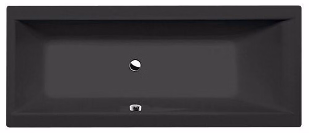 CLEO vasca rettangolare con piedini170x70x48cm, nero opaco
