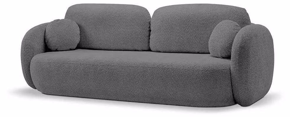 Divano letto Olemo, colore antracite