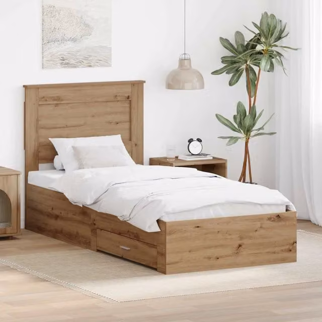 Struttura del letto Rovere artigianale 100 x 200 cm 3410357