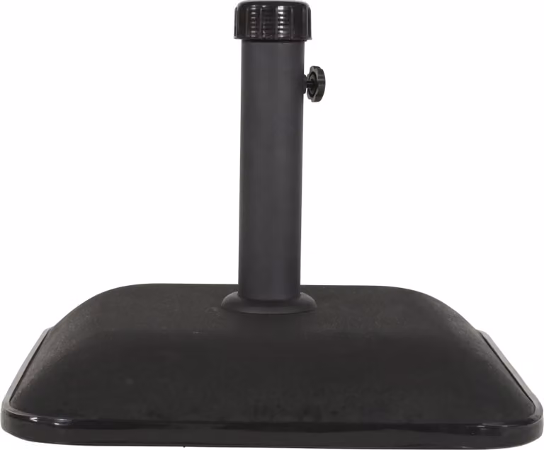 Supporto per ombrellone quadrato in cemento - 45x45cm - 25kg - Nero