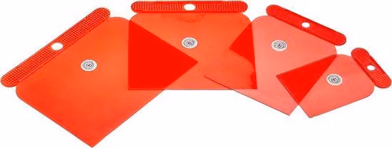 Set di spatole in plastica giapponesi da 50/80/100/120 mm, 4 pezzi