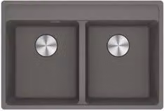 Lavello 2 vasche (76x51cm) Mrg 620 35 35 tl MARIS Stone grey Opaco 114 0661 676