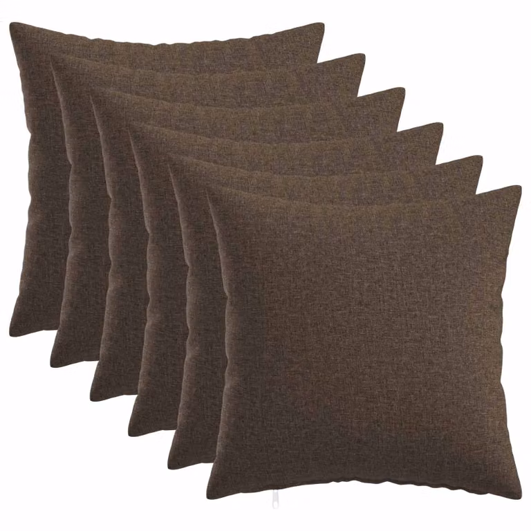 Set di 6 federe vidaXL HEERLEN beige, larghezza: 50 cm, larghezza: 50 cm