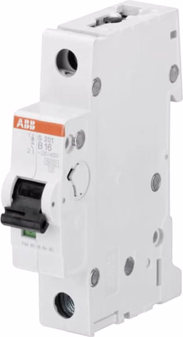Interruttore LS 6 kA B 16 A/1 polo 1 TE, 1 pezzo.