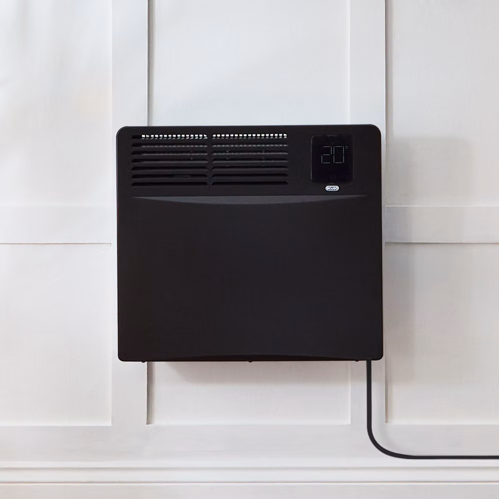 Pannello Convettore Elettrico Riscaldante Smart - Nero - con Presa Elettrica EU - 1000W
