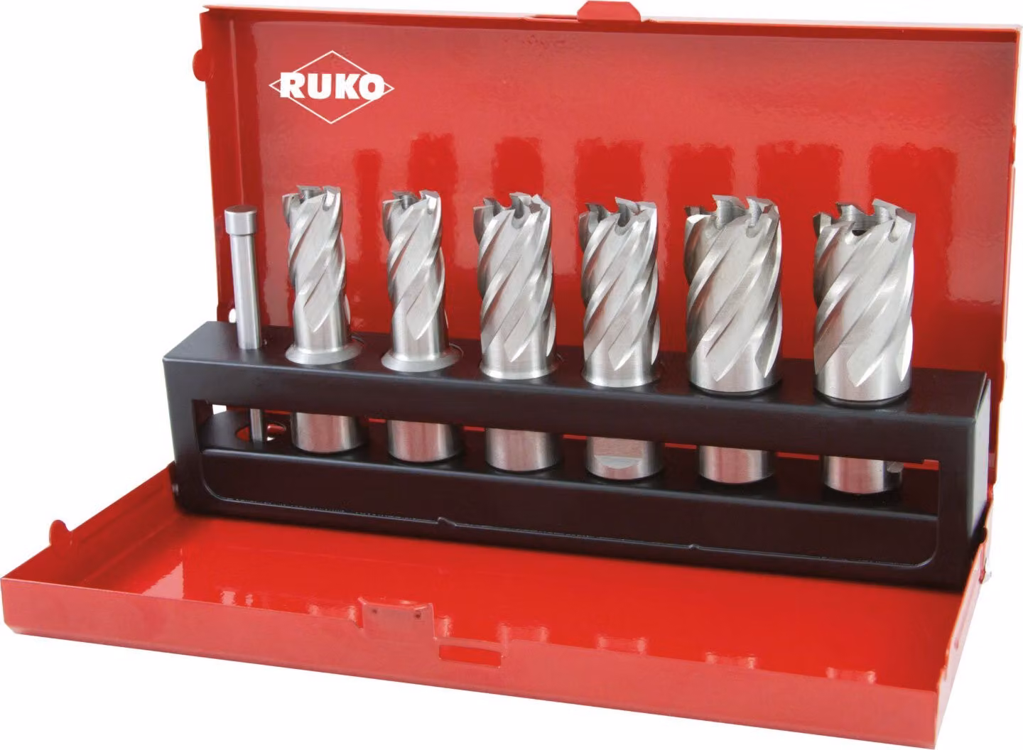 Set di punte a RUKO in HSS con attacco Weldon (3/4") con affilatura CBN - 7 pezzi