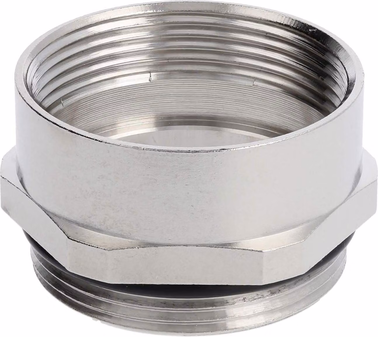Supporto intermedio Lapp PG/PG PG29x1,588 MSZ-29, versione compatta, esagonale, in ottone (CuZn) nichelato, con filettatura di collegamento da 8,0 mm - 1 pezzo